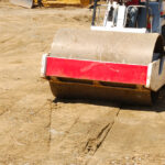 Compacting,The,Soil,During,Site,Prep,With,A,Vibration,Roller